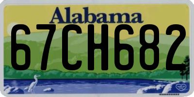 AL license plate 67CH682