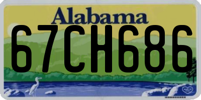 AL license plate 67CH686