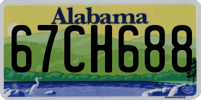 AL license plate 67CH688