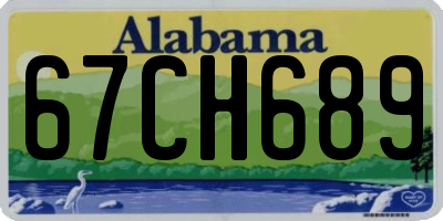 AL license plate 67CH689