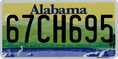 AL license plate 67CH695