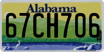 AL license plate 67CH706