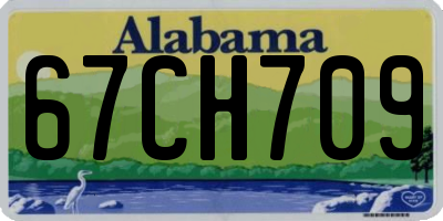 AL license plate 67CH709
