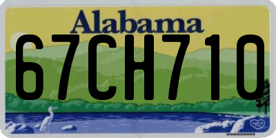 AL license plate 67CH710