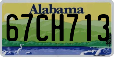 AL license plate 67CH713