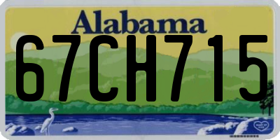 AL license plate 67CH715