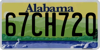 AL license plate 67CH720