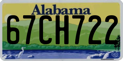 AL license plate 67CH722