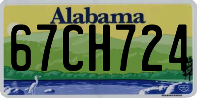 AL license plate 67CH724