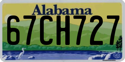 AL license plate 67CH727