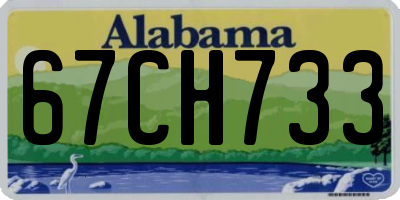 AL license plate 67CH733