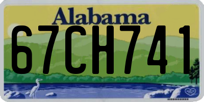 AL license plate 67CH741
