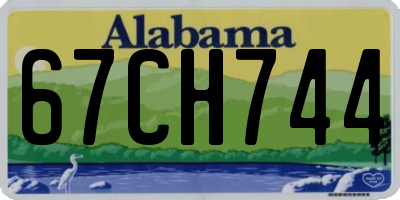 AL license plate 67CH744