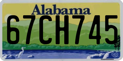AL license plate 67CH745