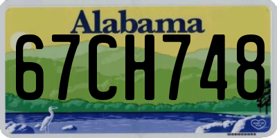 AL license plate 67CH748