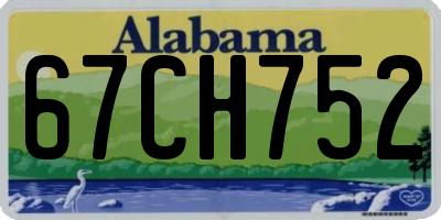 AL license plate 67CH752