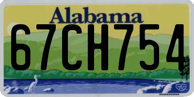 AL license plate 67CH754