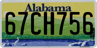 AL license plate 67CH756
