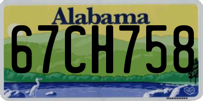 AL license plate 67CH758