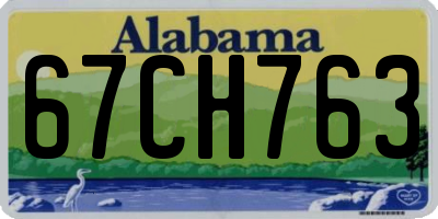 AL license plate 67CH763