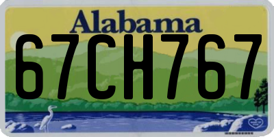 AL license plate 67CH767