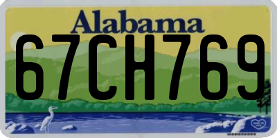 AL license plate 67CH769