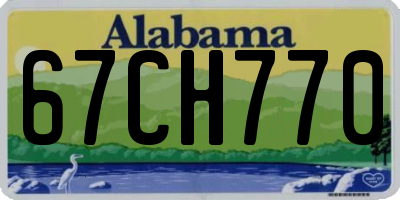 AL license plate 67CH770