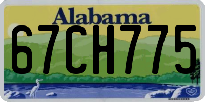 AL license plate 67CH775