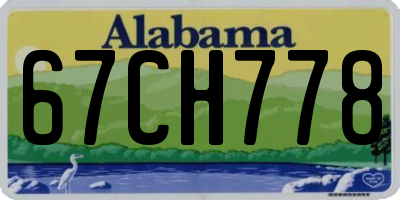 AL license plate 67CH778