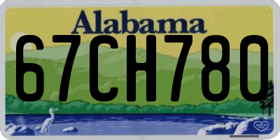 AL license plate 67CH780
