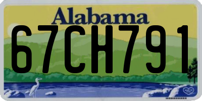 AL license plate 67CH791