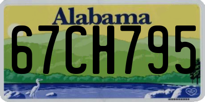 AL license plate 67CH795