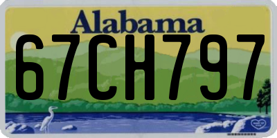AL license plate 67CH797