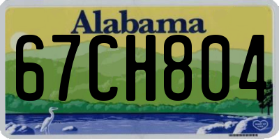 AL license plate 67CH804