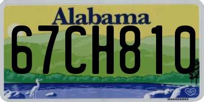 AL license plate 67CH810