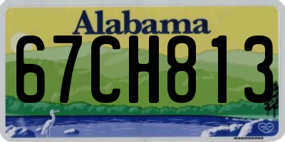 AL license plate 67CH813