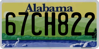 AL license plate 67CH822