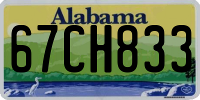 AL license plate 67CH833