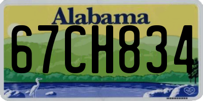 AL license plate 67CH834