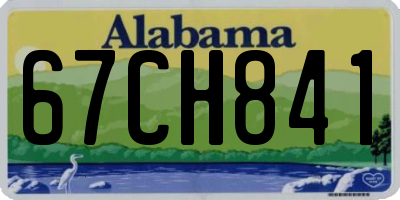 AL license plate 67CH841