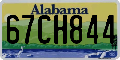 AL license plate 67CH844