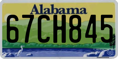 AL license plate 67CH845