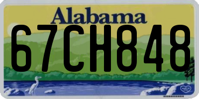 AL license plate 67CH848