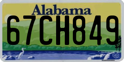 AL license plate 67CH849