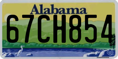 AL license plate 67CH854