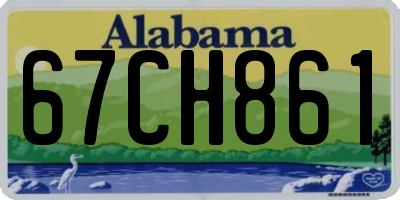 AL license plate 67CH861