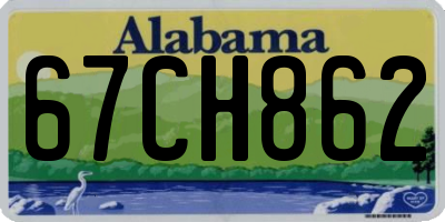 AL license plate 67CH862