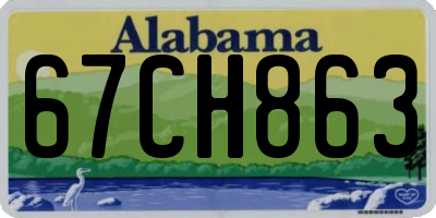 AL license plate 67CH863