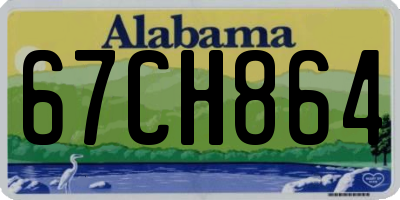 AL license plate 67CH864