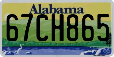 AL license plate 67CH865